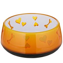 ALP Bowl Of Love Designer Skål Med Hjärtan & Köttben Orange